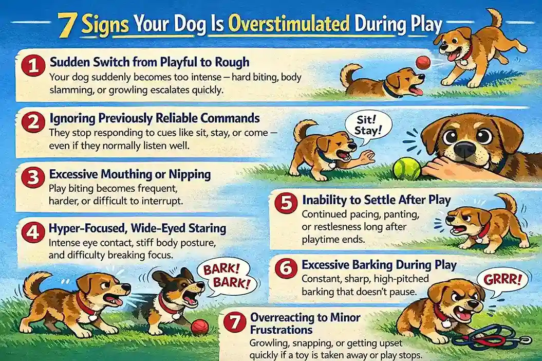 Signs Your Dog Is Overstimulated During Play Signs Your Dog Is Overstimulated During Play
